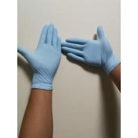 食用级一次性pvc乳胶手套塑料透明硅胶橡胶烘焙不粘食品级餐饮盒|浅天蓝色(100只M中号)三倍弹性