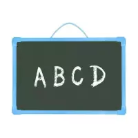 学习画画双面白板儿童画板绘画板小黑板写字板挂式|尺寸30*20cm(无赠品)