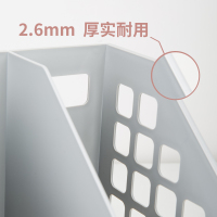 9840一体式文件框三联四联文件整理收纳架桌面办公文件架书桌文件栏整洁文件筐文件座书架资料架