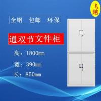 学校办公室铁皮柜文件柜档案柜储物柜资料柜员工更衣柜定制铁柜|通双节文件柜 0.9mm