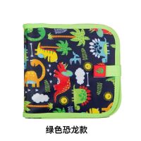 儿童画板涂鸦写字白板便携双面可用小黑板可擦水粉笔涂绘画本家用|绿色恐龙 10页+6支水粉笔