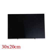 桌面小白板办公室工作记事备忘录留言板玻璃台面儿童学生写字黑板|高贵黑 40x30防刮磁性桌面记事板+礼包