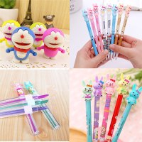 10支自动铅笔3支铅芯橡皮组合卡通小兔子自动铅笔儿童文具用品