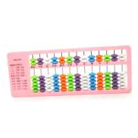 珠算,算盘,学生算盘,珠心算盘,儿童算盘,数学教学学具|算盘十三位粉色带口诀款