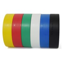 整箱绝缘胶带pvc防水防电胶布超粘超薄黑白红黄蓝绿电工胶布|20米[6色混搭] 50卷[送5卷+电笔]