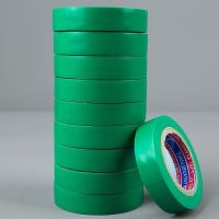 整箱绝缘胶带pvc防水防电胶布超粘超薄黑白红黄蓝绿电工胶布|15米绿色 400卷[送20卷+电笔]