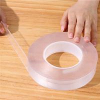 双面胶贴强力纳米双面胶可水洗车用胶带高粘度透明无痕墙面固定贴|[1卷装]长2米*宽2cm*厚1mm