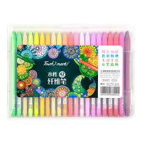 水性纤维笔马克笔彩色中性笔简约彩色笔清新纤维水性笔