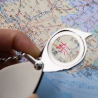 高清高倍放大镜12个led带灯验钞灯大镜面阅读儿童老人看书|20mm钥匙扣金属