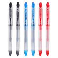 中性笔0.38mm黑色简约学生专用全针管水笔财务笔教师红笔芯蓝色碳素办公会议签字笔