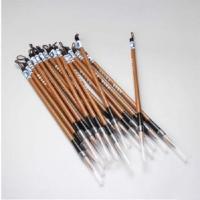 【204】厂家精制羊毫加健白云学生练字笔彩绘毛笔s笔