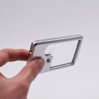 便携方形放大镜名片式超薄放大镜亚克力镜片子母镜带led灯高清|便携式超薄放大镜