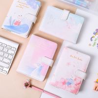 磁扣手账本ins简约小清新学生少女心 笔记本子可爱加厚暗扣日记本