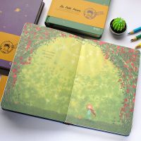 微本小王子彩页插画日记本欧式手绘复古风笔记本文具创意记事本子