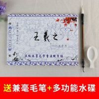 练毛笔字帖水写布套装初学者成人书法楷书小学生入门临摹颜真卿|王羲之三件套(行书)