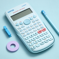 科学计算器学生用函数计算机器会计专用大学化学数学复数注会无声大学生初中学生专用成人高考适用计算器|蓝色