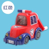 卷笔刀手摇转笔刀电动全自动小学生铅笔削笔器学生用卡通铅笔刀儿童幼儿园削笔器自动进铅美|男款警车/红色[收藏送10支铅笔]