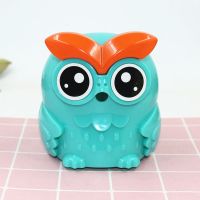 [特价]学生自动进笔卷笔刀儿童卡通猫头鹰手摇铅笔刀削笔器|绿色