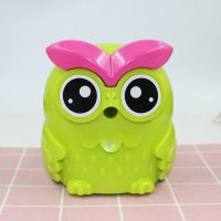 [特价]学生自动进笔卷笔刀儿童卡通猫头鹰手摇铅笔刀削笔器|黄色