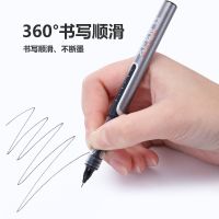 直液式走珠笔学生中性笔笔0.5子黑色针管头碳素笔