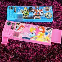 小学生男孩女孩儿童文具盒铠甲勇士奥特曼白雪公主双面多功能笔盒