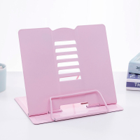 桌上看书固定课本放书神器近视读书架放书的架子书本支架简易书夹放书器书靠书立儿童阅读架防小学生用翻书|粉色3288