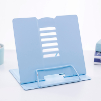 桌上看书固定课本放书神器近视读书架放书的架子书本支架简易书夹放书器书靠书立儿童阅读架防小学生用翻书|天蓝色3288