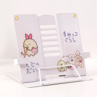 桌上看书固定课本放书神器近视读书架放书的架子书本支架简易书夹放书器书靠书立儿童阅读架防小学生用翻书|升级款角落生物白色