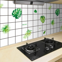 耐高温防水防油贴纸自粘厨房瓷砖墙纸墙贴墙壁纸柜灶台用油烟贴纸|叶叶芬芳5米宽60厘米