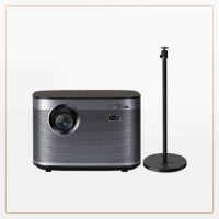 3d小型h3新款便携式电视智能家庭影院wifi支持4k投影仪1080p无线家用无屏投墙高|H3+落地支架-焕黑版 标配