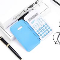 专用函数四年级小学生科学计算器学生折叠翻盖计算机小型能|JS105-蓝色(函数带时间)