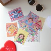 墙贴油画风粉色小熊海报卡片明信片墙面手帐墙贴ins学生可爱|小熊墙贴(9张) +贴纸