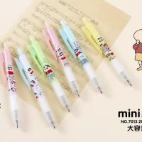 笔高颜值笔大容量按动迷你口袋可爱便携签字笔蜡笔小新短笔|1支(随机图案)+1个手指绷带