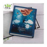 小学生彩页带锁记事本记账日记本女月光宝盒简约文艺钥匙锁盒|月光宝盒精装锁本-降落伞