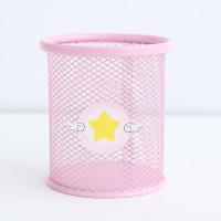 笔筒学生小创意笔筒可爱清新创意收纳盒文具桌面办公桌面摆件|圆形翅膀五角星