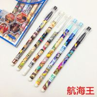 可爱皮卡丘笔学生签字笔文具用品全针管黑色水笔鬼灭之刃|航海王 1支