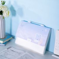文件夹多层学生试卷子收纳a4风琴包大容量整理资料册女孕检册