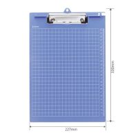 写字垫板垫板塑胶横式板夹竖式文件文具夹板强力点菜单1个a4|1个平夹蓝色竖式724