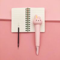 慢回弹解压笔可爱发泄笔减压笔中性笔少女心猫爪解压神器笔学生用|减压-2支粉兔子送笔