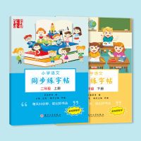 二年级人教版儿童同步练字贴练习字帖小学生上下册硬笔书法练字本|二年级上下册练字帖[视频版208页]