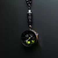 创意BBS轮毂刹车避震汽车挂件TE37轮子改装车高端车挂hellaflush 黑色+绿卡钳+银灰避震