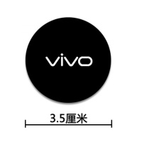 引磁片贴片汽车载手机导航磁铁磁吸盘支架配件薄金属圆片粘贴 5片ViVO[钛黑色3.5厘米]