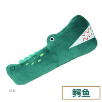 儿童安全带护肩套汽车用品恐龙抱枕加长头枕靠枕卡通保险带套毛绒 儿童护肩套-鳄鱼(个)