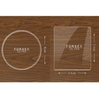 汽车防滑垫车用置物垫车载车内仪表台手机耐高温硅胶固定摆件粘贴 透明圆和方(一套2片)