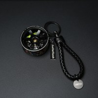 hellaflush钥匙扣汽车钥匙挂件轮毂钥匙链编织绳男士潮流饰品Te37 黑色(绿卡钳)