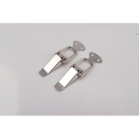 汽车保险杠卡扣包围锁扣工具箱固定扣不锈钢飞度前杠拉勾装饰改装 [不锈钢]银色小号/两个装