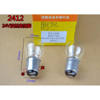 佛山照明汽车货车刹车转向倒车行车灯泡单双丝高低脚灯泡12V24V 2412(24V一盒10个)