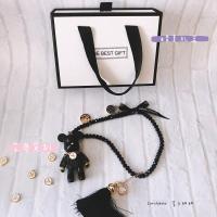 创意汽车挂件暴力熊内饰品挂件车载后视镜挂饰车内装饰车挂件定制 项链26个字母选一备注