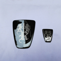 荣威RX3i6/eRX5ei6RX5360/i5改装车标贴轮毂标贴RX5汽车中网标 i5车标[黑标2片]