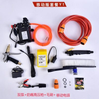双泵车载洗车器12V高压便携式家用220V大功率洗车机洗车水 移动版套餐Y1